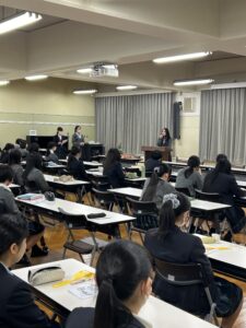 高校2年生修学旅行結団式